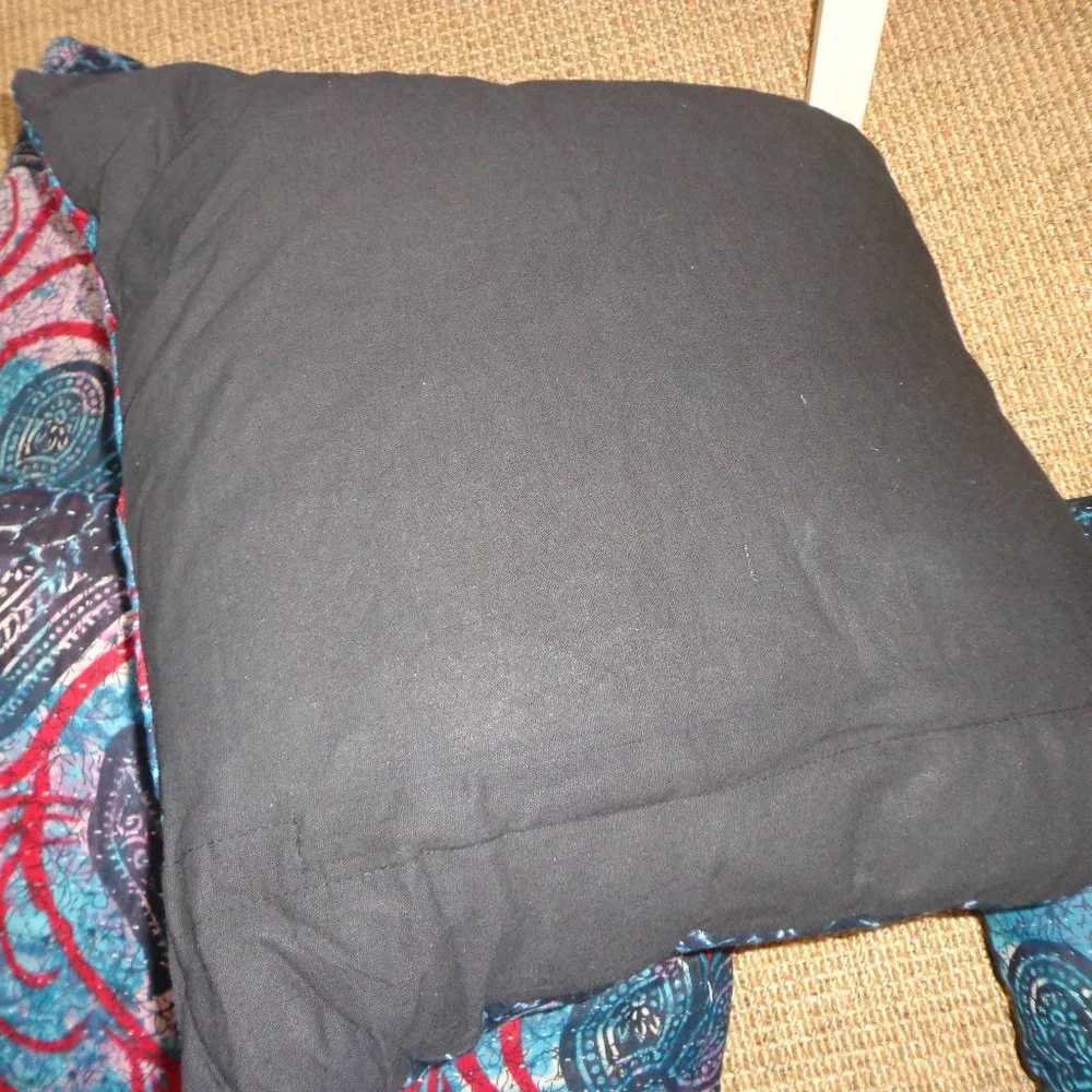 Gudri Homemade Kantha Pillow Cover Zip Closure Old Saree-Made